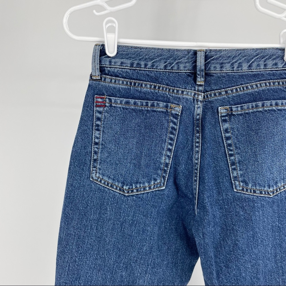 BDG NWT URBAN OUTFITTERS HIGH RISE BLUE BUTTON DOWN LEG JEANS 24 - Picture 7 of 10